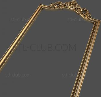 3D model Mirror frame with crown (STL)